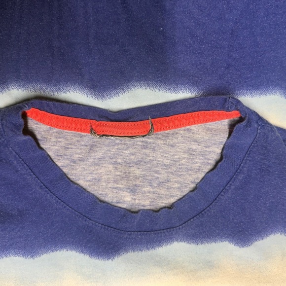 Nike Men's Tie Dye Graphic T Shirt Blue White Red Swoosh Casual Tee - Picture 5 of 5